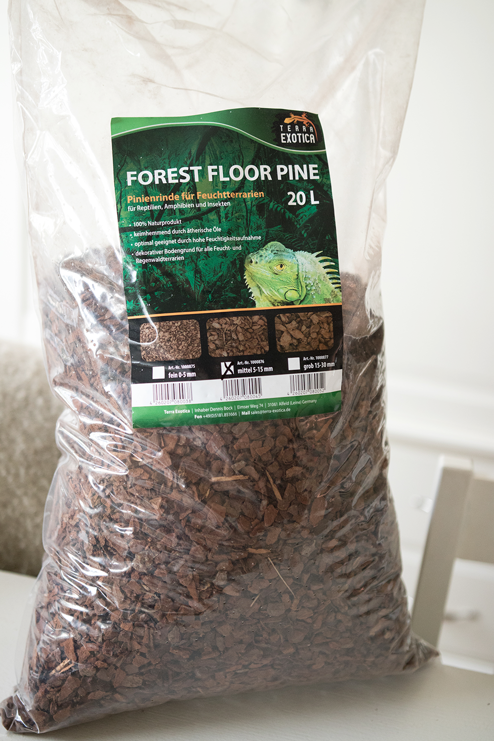 Växtprodukterna som jag älskar. forest floor pine, coco husk, cyberzoo