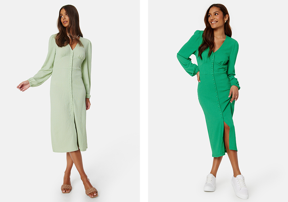 10 Fantastiska sätt att styla gröna klänningar 