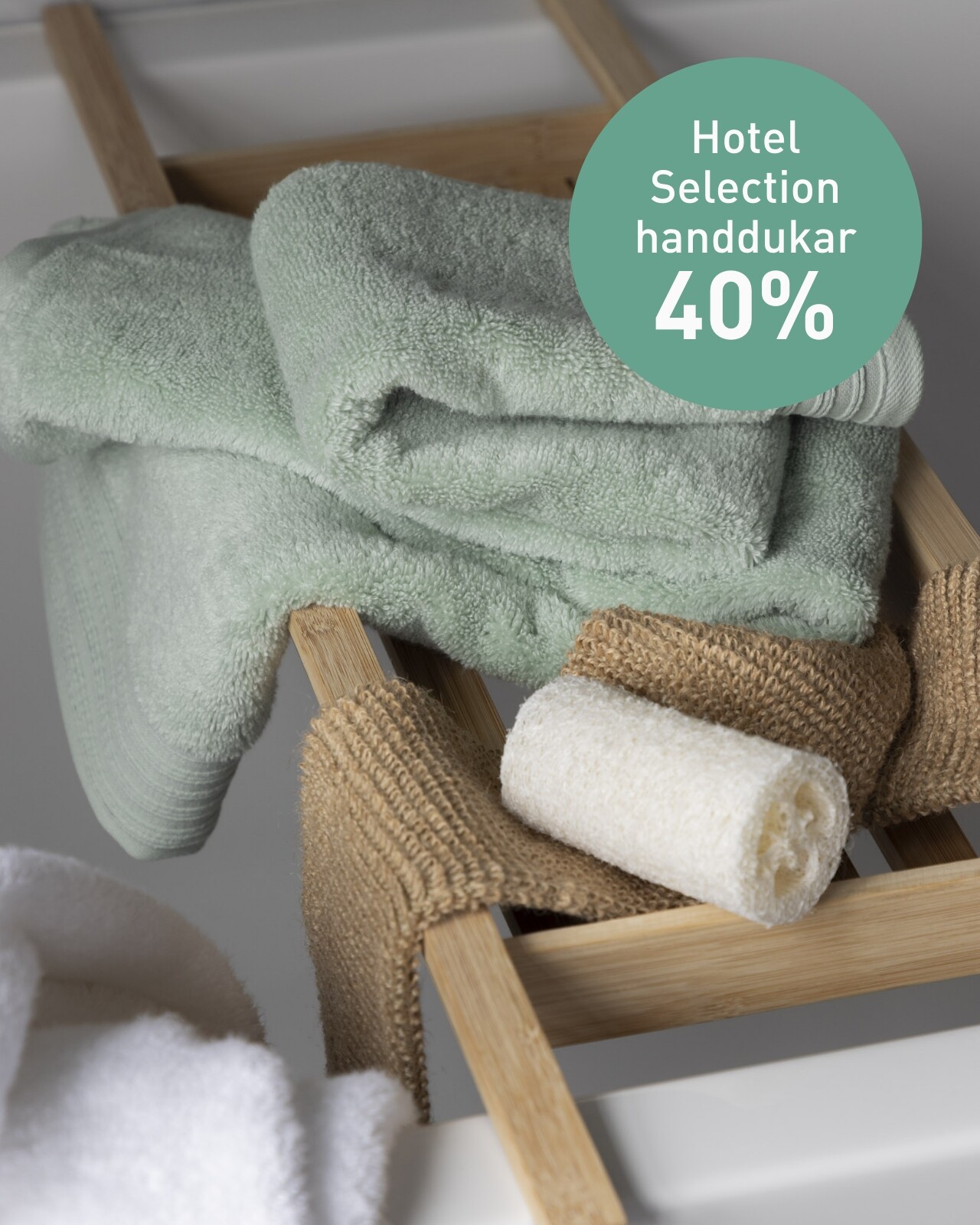 40% rabatt på Hotel Selection handdukar