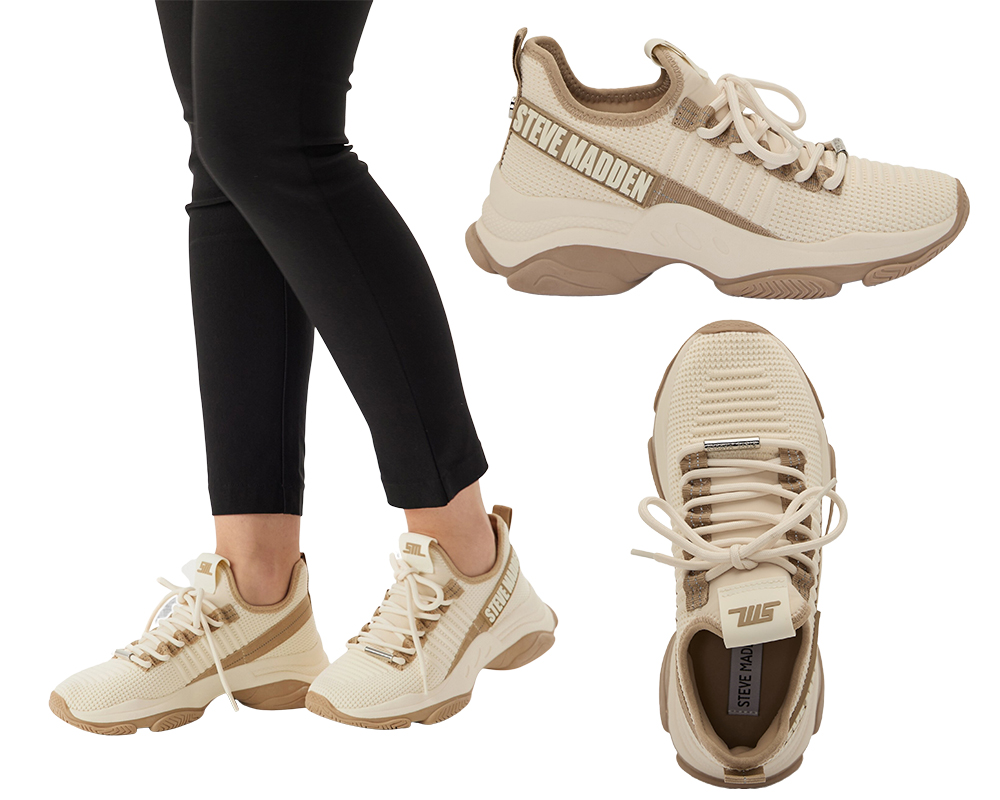 Beige sneakers från Steve Madden