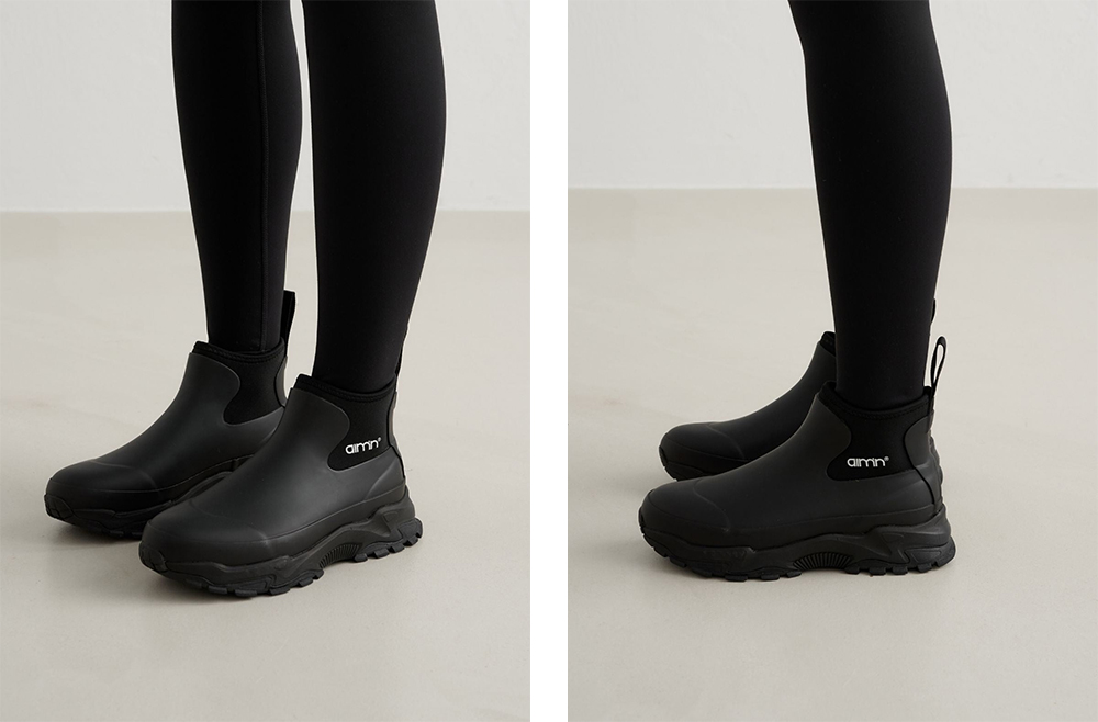 Black Fusion Rain Boot