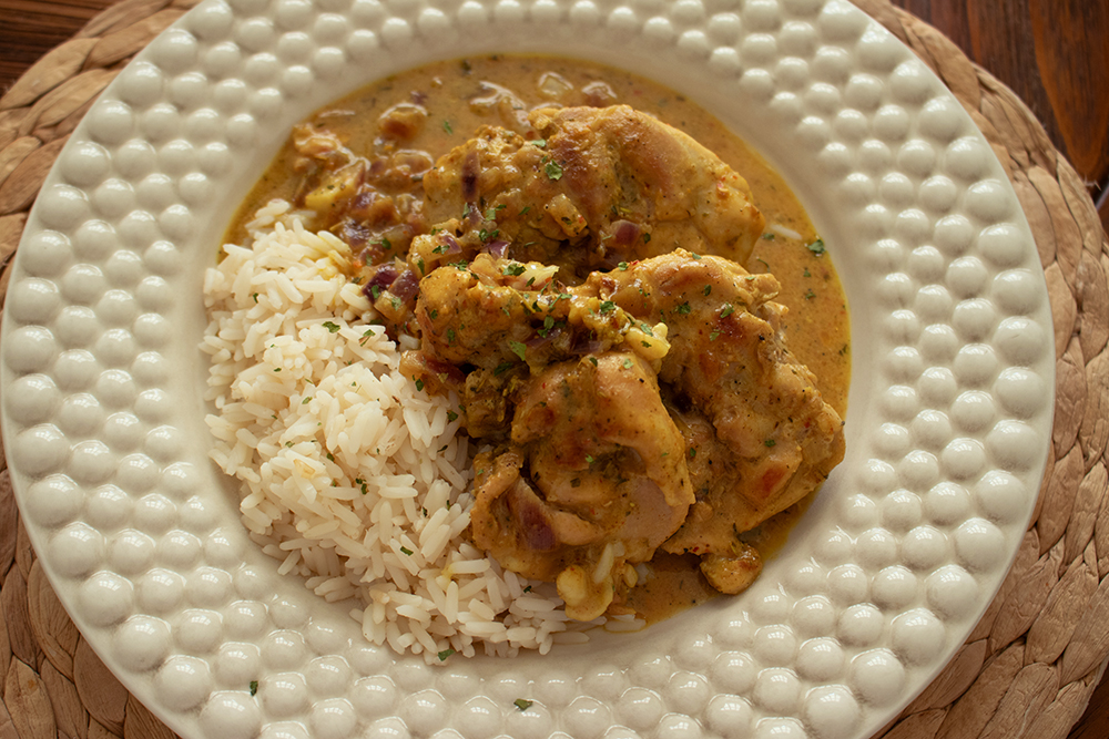 Kycklingcurry med ris