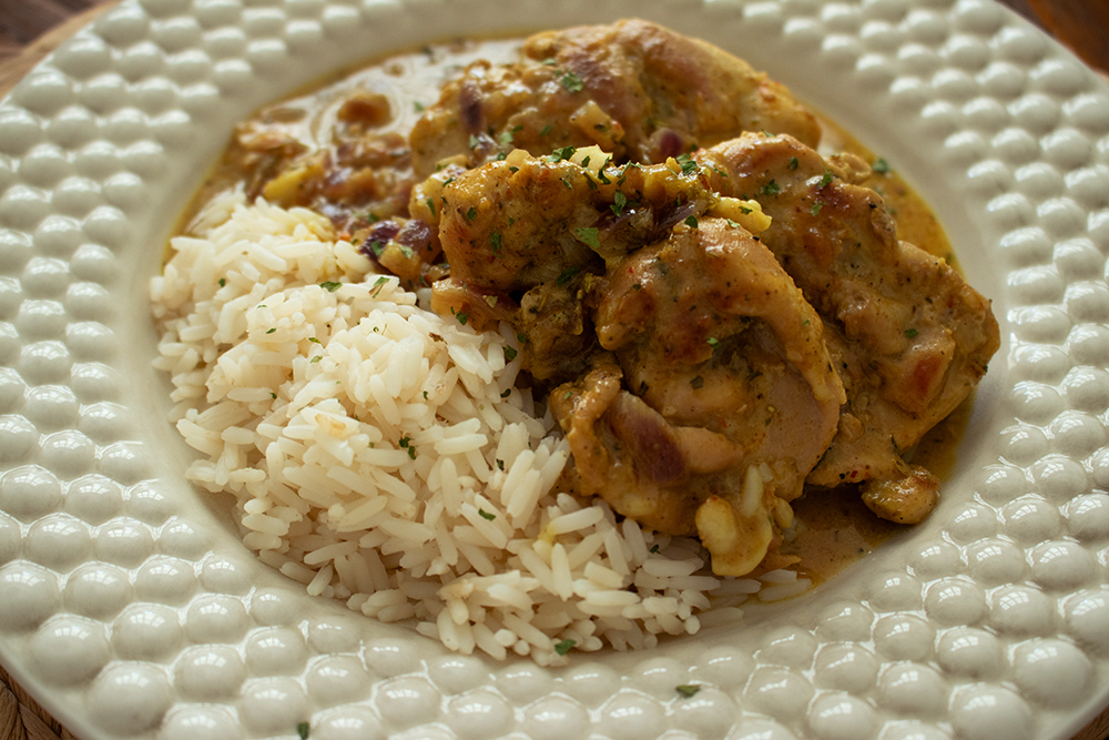 Kycklingcurry med ris