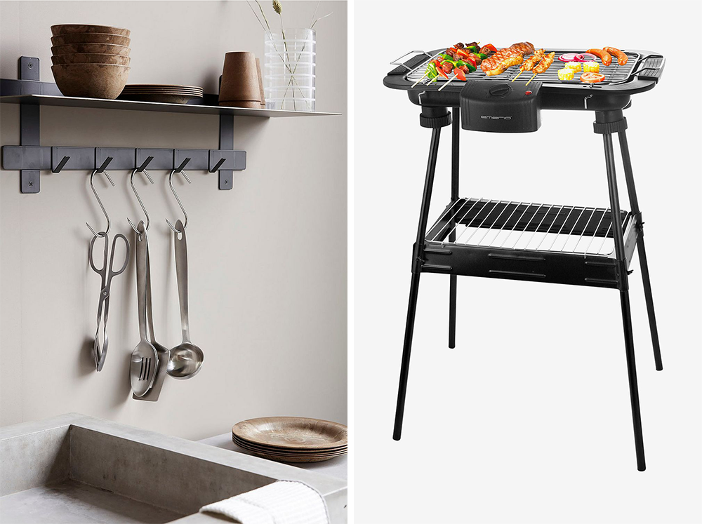 Bestick Take 5 st/pack och BBQ Grill med stativ